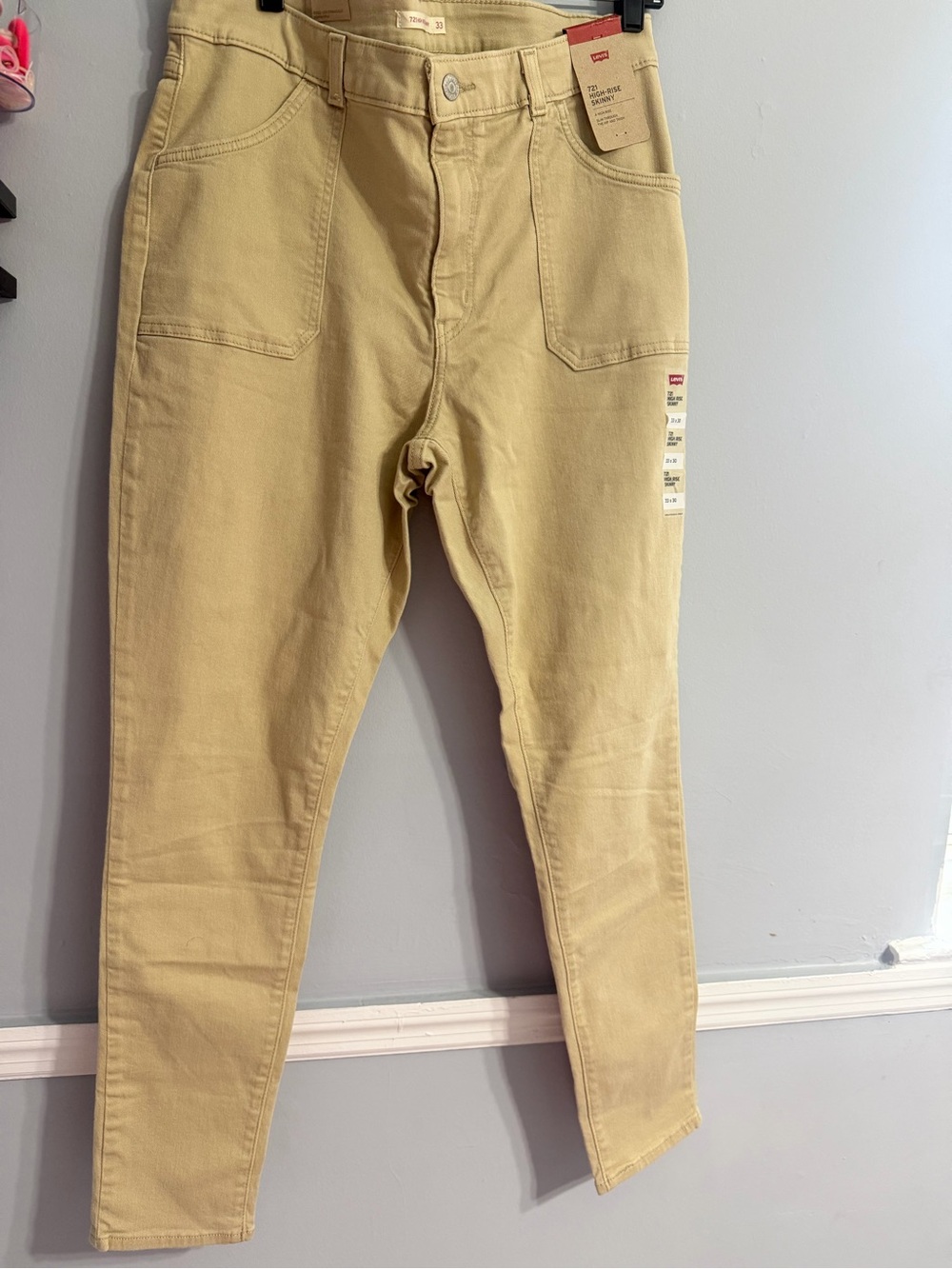 Levi's High-Rise Skinny Pants - Khaki